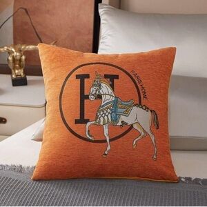 Equestrian horse throw pillow